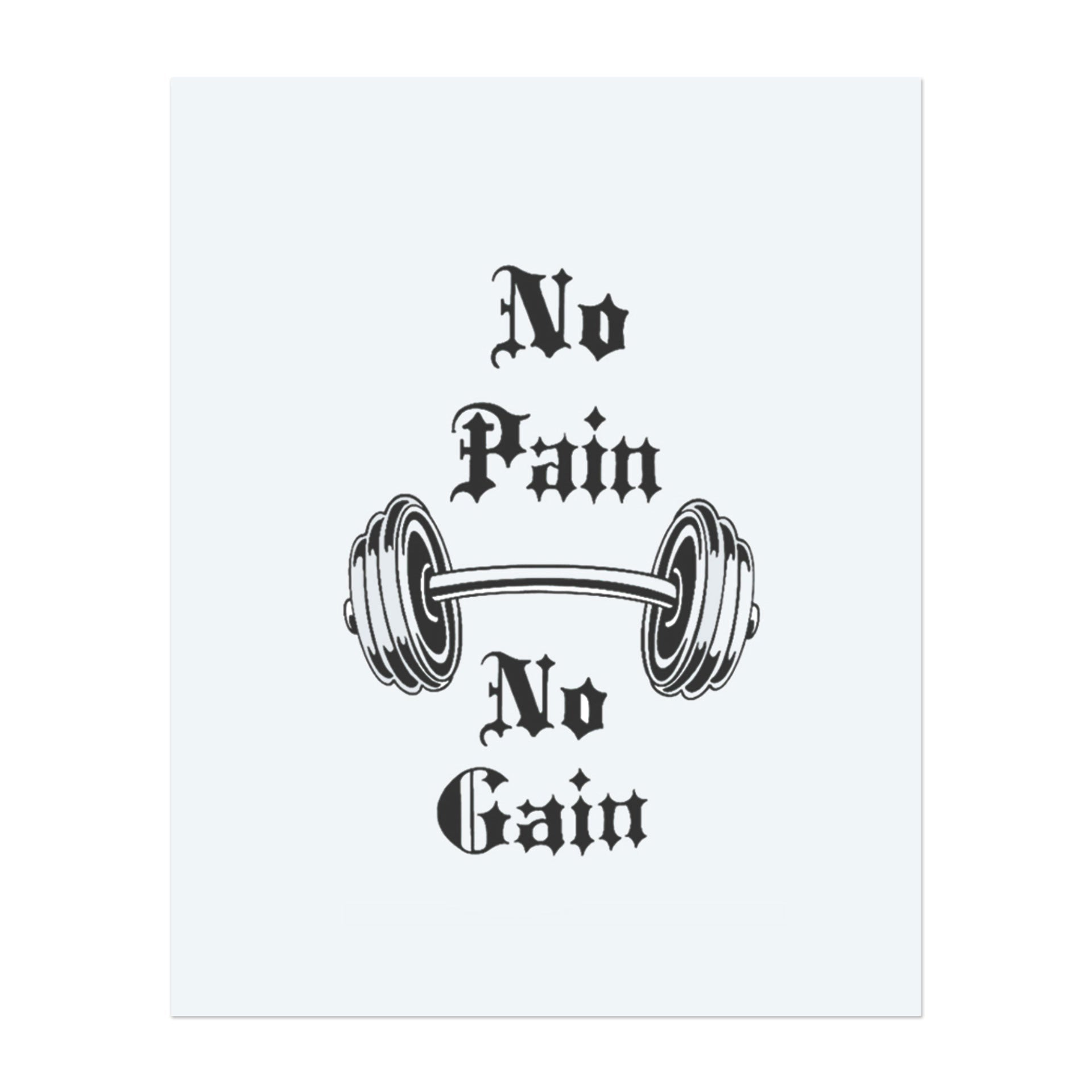 This eye-catching dumbbell temporary tattoo, flanked by the classic saying "No Pain No Gain" in Gothic script, conveys pure motivation. Ideal for fitness enthusiasts, it combines the symbolism of strength with a timeless, rugged touch.</span></p>