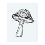 A surreal mushroom sprouts, an all-seeing eye embedded in its wavy-patterned cap. This temporary tattoo combines psychedelic vibes with a touch of mysticism, arousing curiosity and symbolizing heightened awareness and altered perception.</span></p>